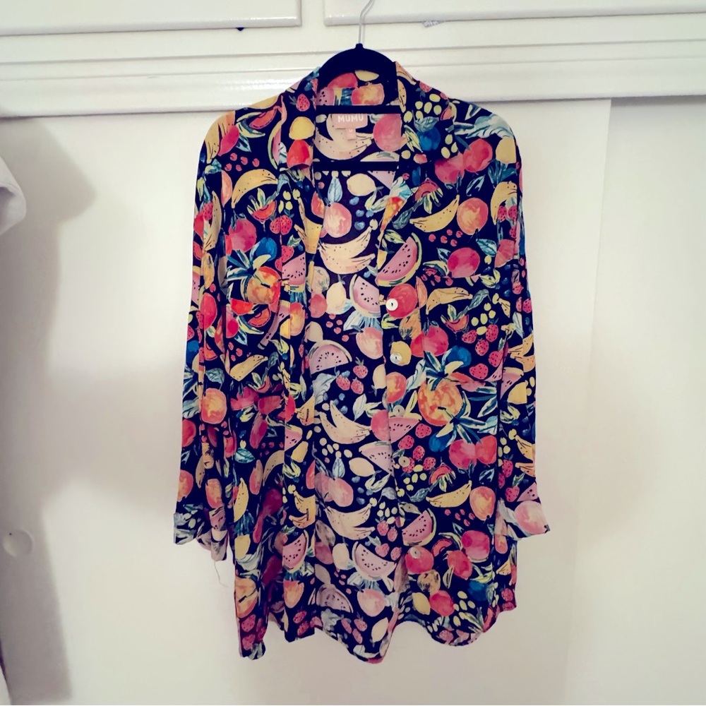 Show Me Your Mumu ‘Johns Button Down Shirt’ Tropical Print
